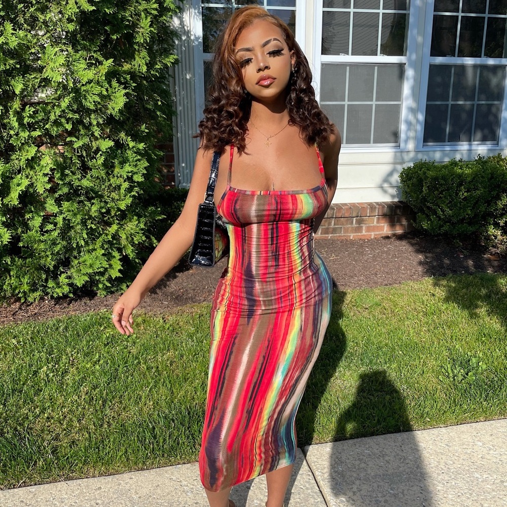 work of art sleeveless maxi dress